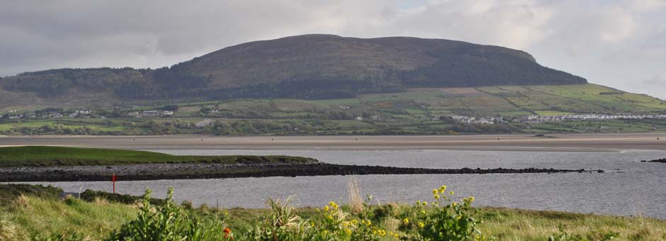 knocknare from rosses point beach